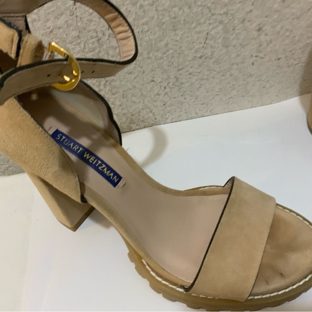 STUART WEITZMAN Winona suede heels Sandal size 9 - Picture 5 of 7